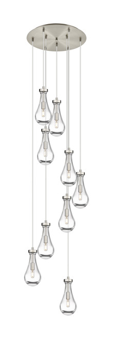 INNOVATIONS 119-451-1P-SN-G451-5CL Owego 2 Light 19 inch Multi Pendant Brushed Satin Nickel