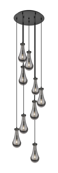 INNOVATIONS 119-451-1P-BK-G451-5SM Owego 3 Light 19 inch Multi Pendant Matte Black