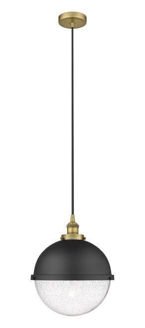 INNOVATIONS 616-1PH-BB-HFS-124-BK Edison 1 13 inch Multi Pendant Brushed Brass