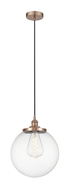 INNOVATIONS 616-1PH-AC-G202-14 Beacon 1 13.75 inch Multi Pendant Antique Copper