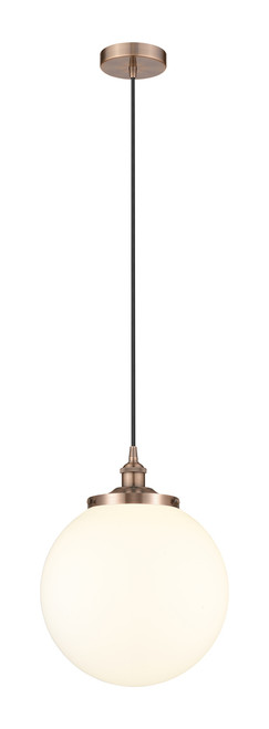 INNOVATIONS 616-1PH-AC-G201-14 Beacon 1 13.75 inch Multi Pendant Antique Copper