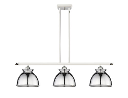 INNOVATIONS 516-3I-WPC-M14-PC Adirondack 3 36 inch Multi Pendant White and Polished Chrome