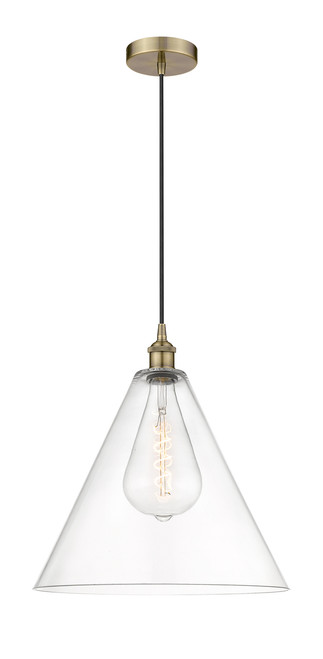INNOVATIONS 616-1P-AB-GBC-162 Berkshire 1 16 inch Multi Pendant Antique Brass INNOVATIONS 616-1P-AB-GBC-162 Berkshire 1 16 inch Multi Pendant Antique Brass