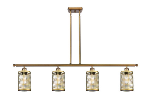 INNOVATIONS 516-4I-BB-M18-BB Nestbrook 4 48 inch Multi Pendant Brushed Brass