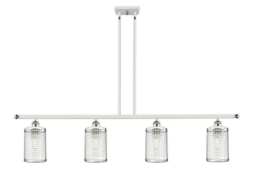 INNOVATIONS 516-4I-WPC-M18-PC Nestbrook 4 48 inch Multi Pendant White and Polished Chrome INNOVATIONS 516-4I-WPC-M18-PC Nestbrook 4 48 inch Multi Pendant White and Polished Chrome