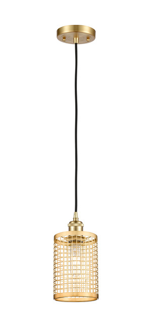 INNOVATIONS 516-1P-SG-M18-SG Nestbrook 1 4.75 inch Multi Pendant Satin Gold