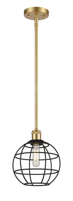 INNOVATIONS 516-1S-SG-CE-8-BK Lake Placid 1 8 inch Multi Pendant Satin Gold