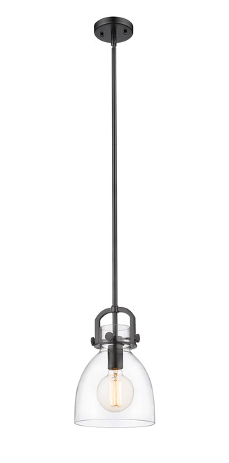 INNOVATIONS 410-1SS-BK-G412-8CL Newton Bell 1 8 inch Multi Pendant Matte Black