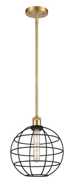 INNOVATIONS 516-1S-SG-CE-10-BK Lake Placid 1 10 inch Multi Pendant Satin Gold