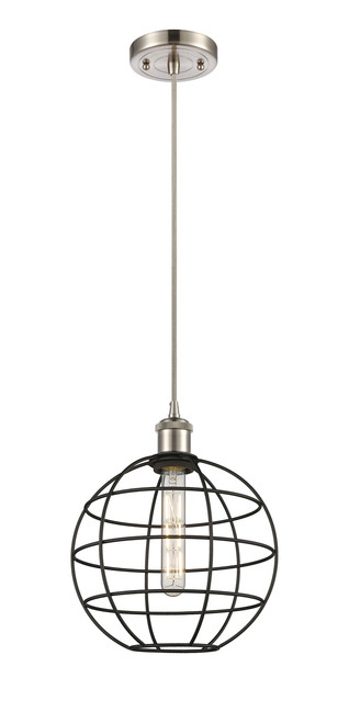 INNOVATIONS 516-1P-SN-CE-10-BK Lake Placid 1 10 inch Multi Pendant Satin Nickel