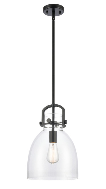 INNOVATIONS 410-1SM-BK-G412-10CL Newton Bell 1 10 inch Multi Pendant Matte Black