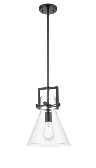 INNOVATIONS 411-1SM-BK-G411-10CL Newton Cone 1 10 inch Multi Pendant Matte Black
