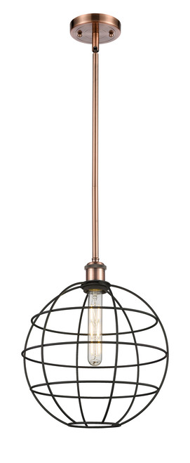 INNOVATIONS 516-1S-AC-CE-12-BK Lake Placid 1 12 inch Multi Pendant Antique Copper
