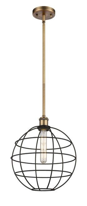INNOVATIONS 516-1S-BB-CE-12-BK Lake Placid 1 12 inch Multi Pendant Brushed Brass INNOVATIONS 516-1S-BB-CE-12-BK Lake Placid 1 12 inch Multi Pendant Brushed Brass
