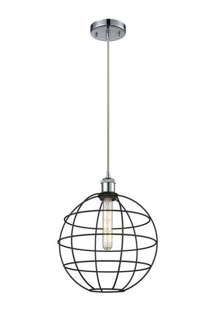 INNOVATIONS 516-1P-PC-CE-12-BK Lake Placid 1 12 inch Multi Pendant Polished Chrome