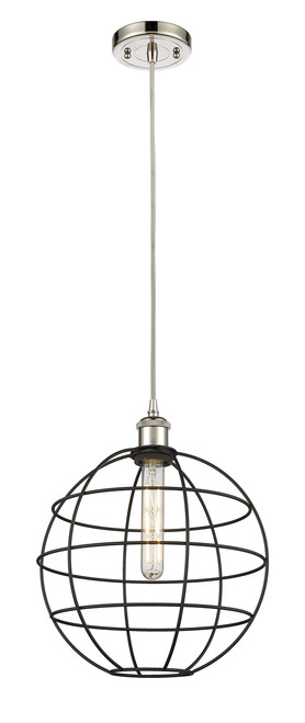 INNOVATIONS 516-1P-PN-CE-12-BK Lake Placid 1 12 inch Multi Pendant Polished Nickel