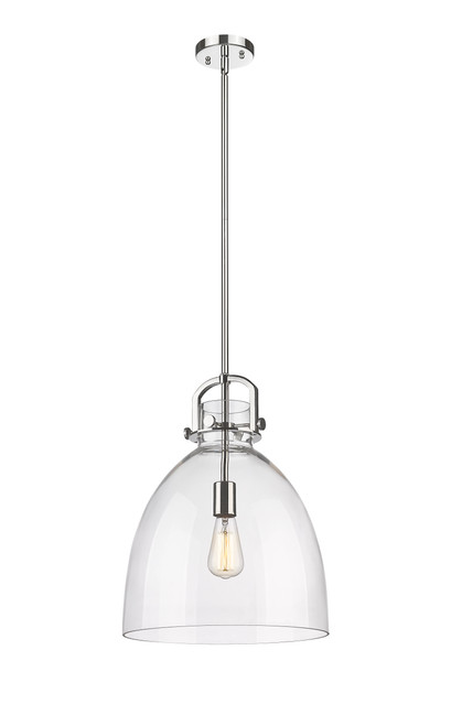 INNOVATIONS 410-1SL-PN-G412-14CL Newton Bell 1 14 inch Multi Pendant Polished Nickel