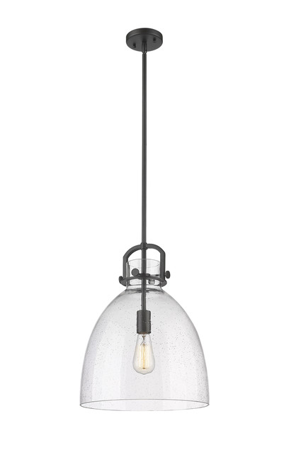 INNOVATIONS 410-1SL-BK-G412-14SDY Newton Bell 1 14 inch Multi Pendant Matte Black