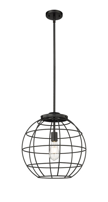 INNOVATIONS 221-1S-BK-CE-16-BK Lake Placid 1 16 inch Multi Pendant Matte Black