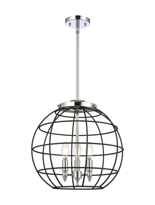 INNOVATIONS 221-3S-PC-CE-16-BK Lake Placid 3 16 inch Multi Pendant Polished Chrome
