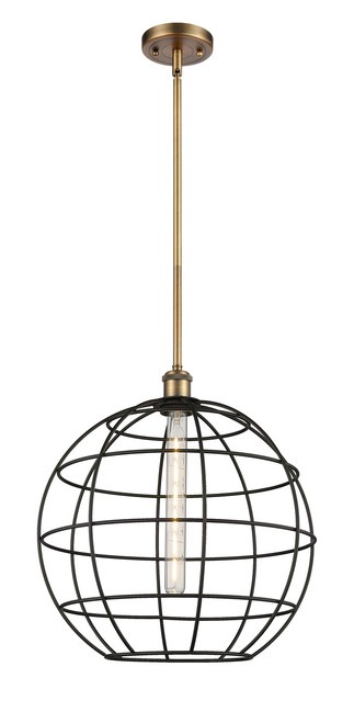 INNOVATIONS 516-1S-BB-CE-16-BK Lake Placid 1 16 inch Multi Pendant Brushed Brass INNOVATIONS 516-1S-BB-CE-16-BK Lake Placid 1 16 inch Multi Pendant Brushed Brass