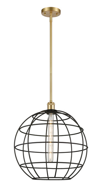INNOVATIONS 516-1S-SG-CE-16-BK Lake Placid 1 16 inch Multi Pendant Satin Gold INNOVATIONS 516-1S-SG-CE-16-BK Lake Placid 1 16 inch Multi Pendant Satin Gold
