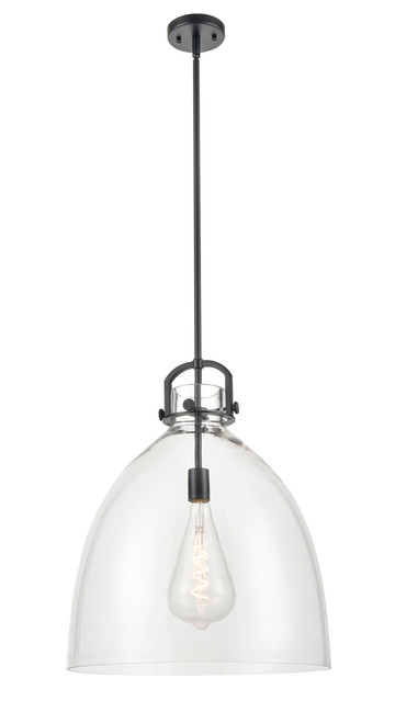 INNOVATIONS 410-1SL-BK-G412-18CL Newton Bell 1 18 inch Multi Pendant Matte Black