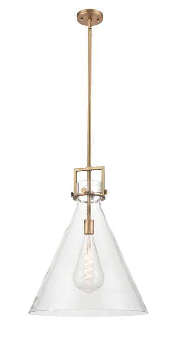 INNOVATIONS 411-1SL-BB-G411-18CL Newton Cone 1 18 inch Multi Pendant Brushed Brass
