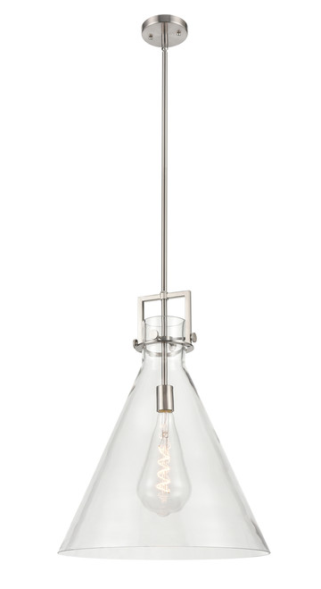 INNOVATIONS 411-1SL-SN-G411-18CL Newton Cone 1 18 inch Multi Pendant Satin Nickel INNOVATIONS 411-1SL-SN-G411-18CL Newton Cone 1 18 inch Multi Pendant Satin Nickel