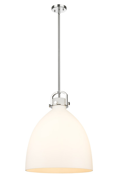 INNOVATIONS 410-1SL-PN-G412-18WH Newton Bell 1 18 inch Multi Pendant Polished Nickel