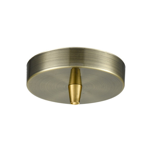 INNOVATIONS 100-AB Single Port Round Canopy & Hardware Antique Brass