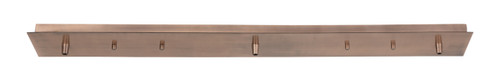 INNOVATIONS 123-AC 5 Light Rectangular Multi Port Canopy Antique Copper