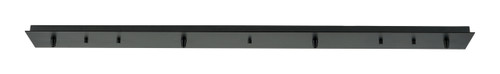 INNOVATIONS 124-BK 7 Light Rectangular Multi Port Canopy Matte Black