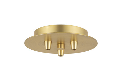 INNOVATIONS 103-SG 3 Light Round Multi Port Canopy Satin Gold