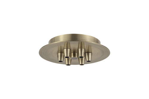 INNOVATIONS 106-AB 6 Light Round Multi Port Canopy Antique Brass