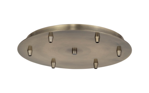 INNOVATIONS 116-AB 6 Light Round Multi Port Canopy Antique Brass