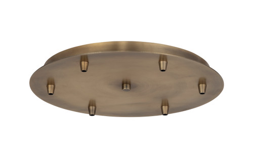 INNOVATIONS 116-BB 6 Light Round Multi Port Canopy Brushed Brass