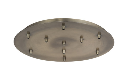 INNOVATIONS 119-AB 9 Light Round Multi Port Canopy Antique Brass