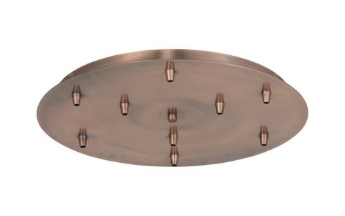 INNOVATIONS 119-AC 9 Light Round Multi Port Canopy Antique Copper