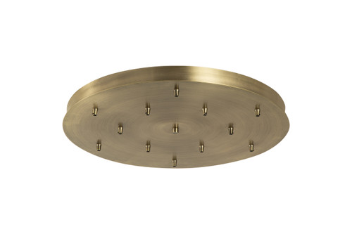 INNOVATIONS 126-AB 9 Light Round Multi Port Canopy Antique Brass