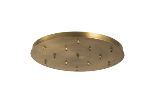 INNOVATIONS 126-BB 9 Light Round Multi Port Canopy Brushed Brass