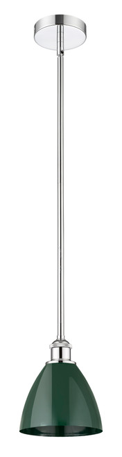 INNOVATIONS 616-1S-PC-MBD-75-GR Plymouth Dome 1 Light 7.5 inch Mini Pendant Polished Chrome