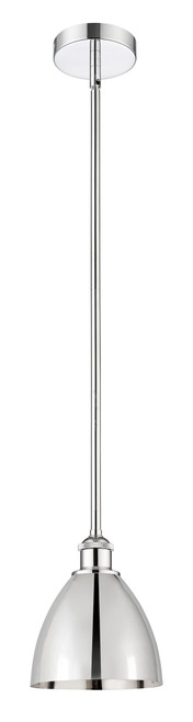 INNOVATIONS 616-1S-PC-MBD-75-PC Edison Dome 1 Light 7.5 inch Mini Pendant Polished Chrome