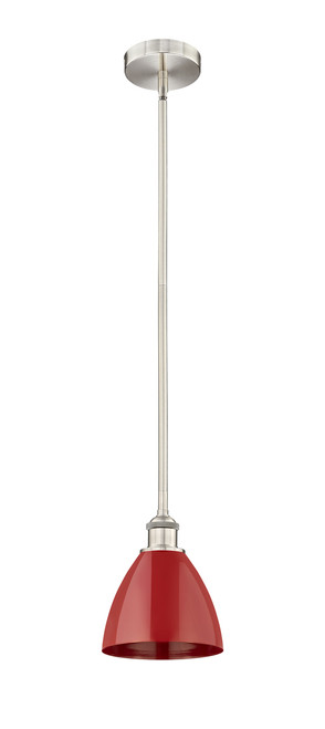 INNOVATIONS 616-1S-SN-MBD-75-RD Plymouth Dome 1 Light 7.5 inch Mini Pendant Brushed Satin Nickel