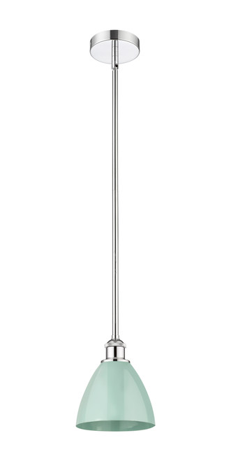 INNOVATIONS 616-1S-PC-MBD-75-SF Plymouth Dome 1 Light 7.5 inch Mini Pendant Polished Chrome
