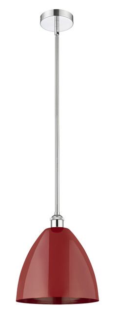 INNOVATIONS 616-1S-PC-MBD-12-RD Plymouth Dome 1 Light 12 inch Mini Pendant Polished Chrome