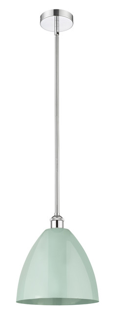 INNOVATIONS 616-1S-PC-MBD-12-SF Plymouth Dome 1 Light 12 inch Mini Pendant Polished Chrome