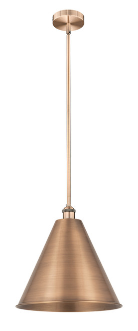 INNOVATIONS 616-1S-AC-MBC-16-AC Edison Cone 1 Light 16 inch Mini Pendant Antique Copper