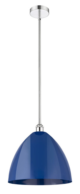 INNOVATIONS 616-1S-PC-MBD-16-BL Plymouth Dome 1 Light 16 inch Mini Pendant Polished Chrome