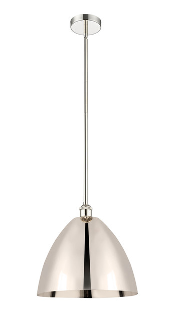 INNOVATIONS 616-1S-PN-MBD-16-PN Edison Dome 1 Light 16 inch Mini Pendant Polished Nickel